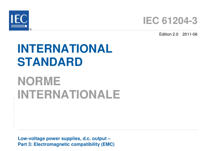 IEC 61204-3:2011 pdf download
