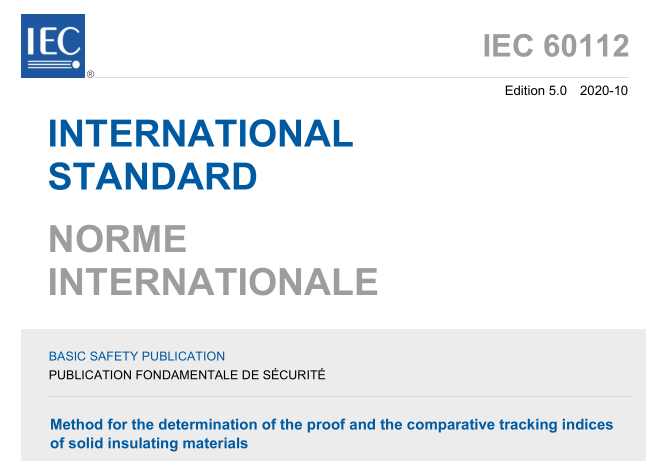 IEC 60112:2020 pdf download