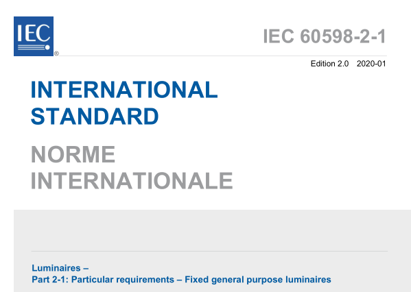 IEC 60598-2-1:2020 pdf download