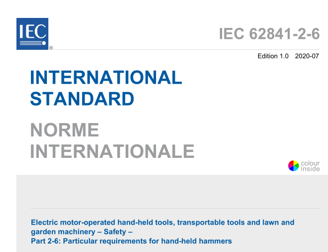 IEC 62841-2-6:2020 pdf download