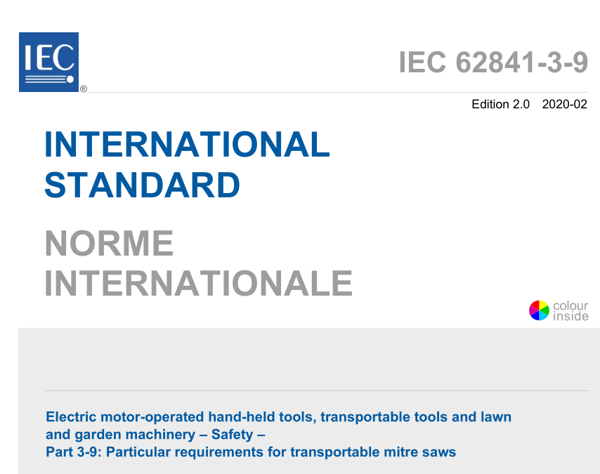 IEC 62841-3-9:2020 pdf download