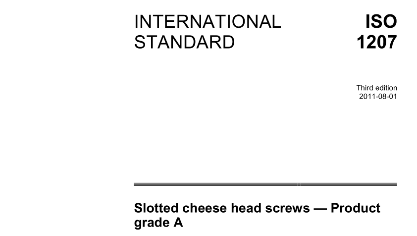 ISO 1207:2011 pdf download