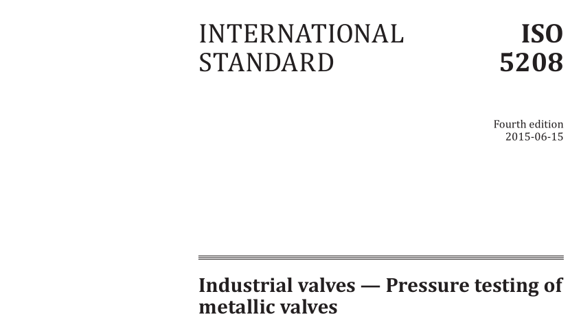 ISO 5208:2015 pdf download
