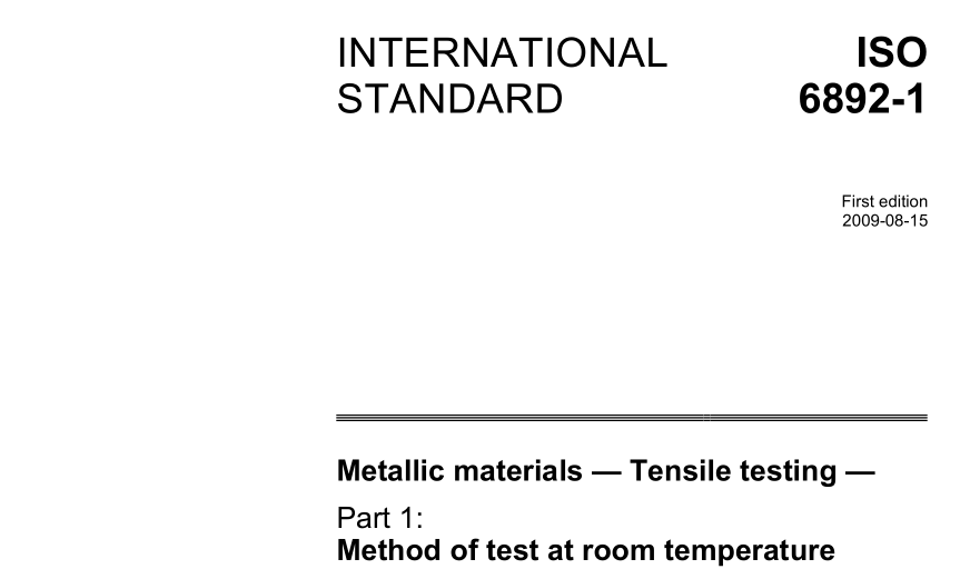 ISO 6892-1:2009 pdf download