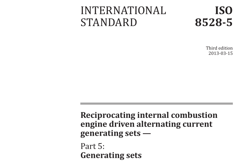 ISO 8528-5:2013 pdf download