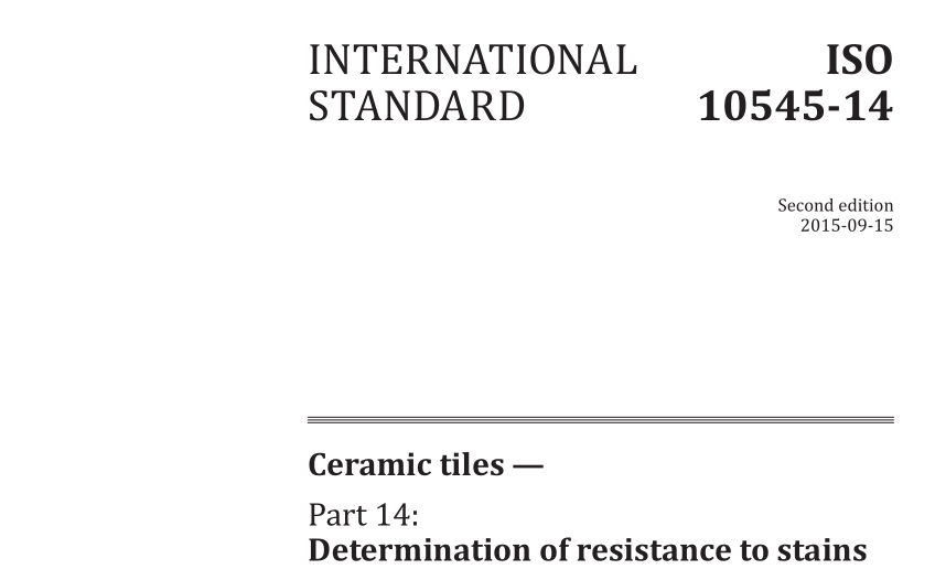 ISO 10545-14:2015 pdf download
