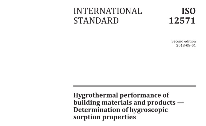 ISO 12571:2013 pdf download