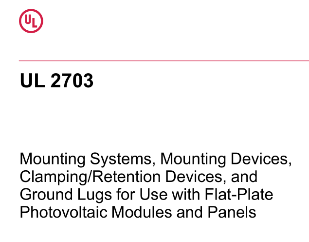 UL 2703:2019 pdf download