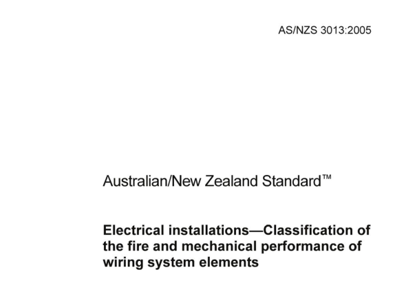AS 3013:2005 pdf download