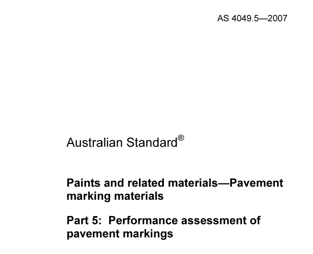 AS 4049.5:2007 pdf download