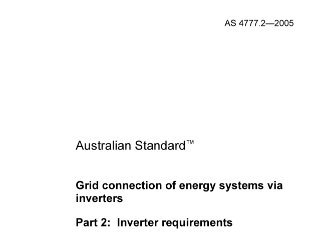 AS 4777.2:2005 pdf download
