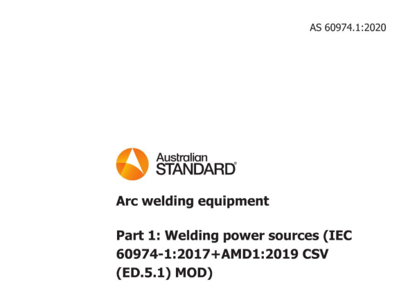 AS 60974.1:2020 pdf download