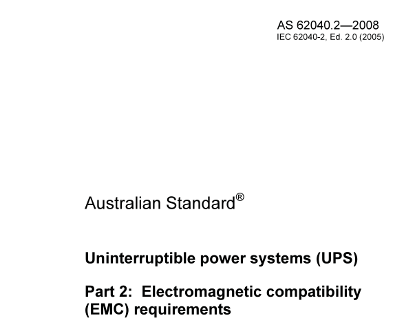 AS 62040.2:2008 pdf download