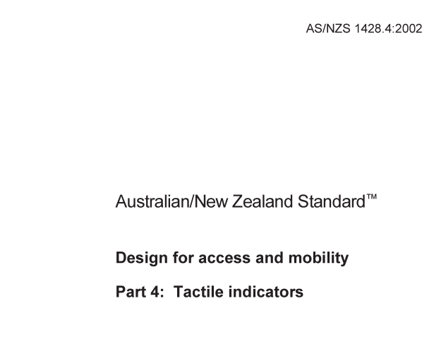 AS NZS 1428.4:2002 pdf download