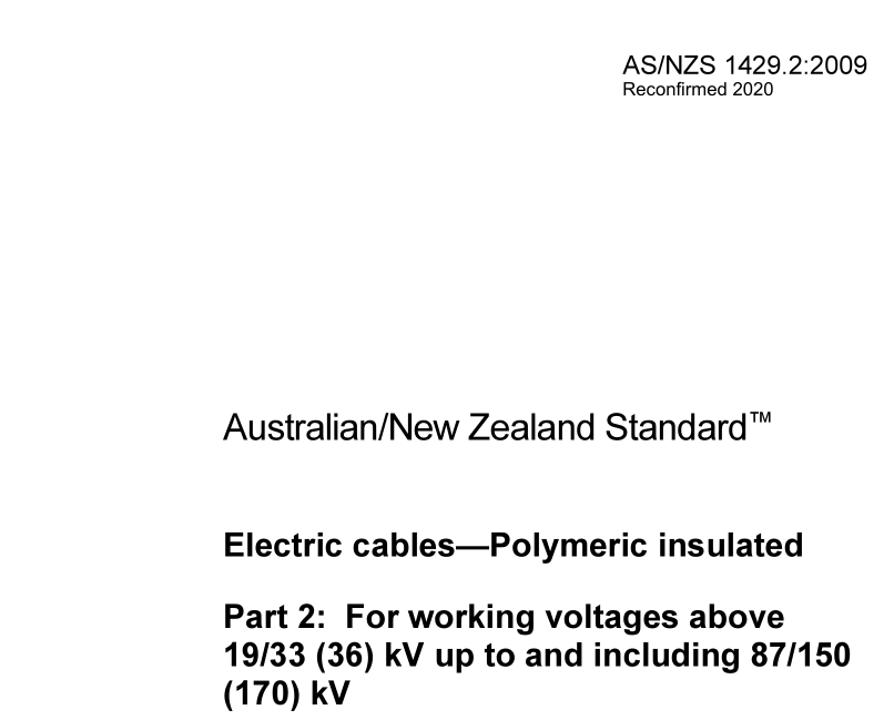 AS NZS 1429.2:2009 pdf download