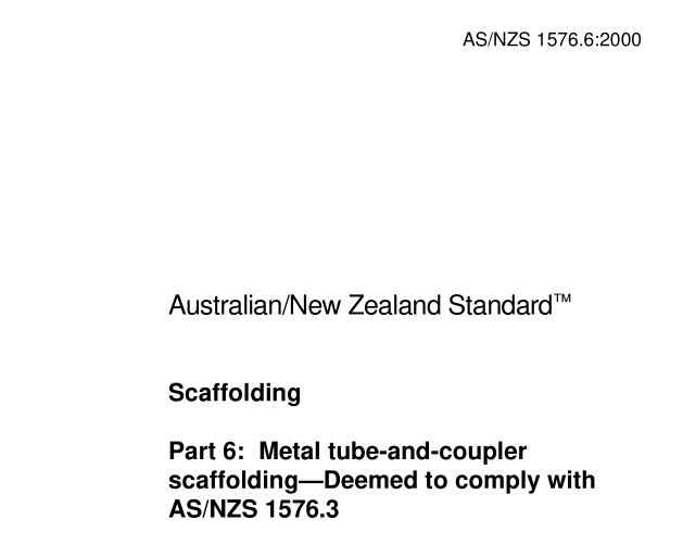 AS NZS 1576.6:2000 pdf download