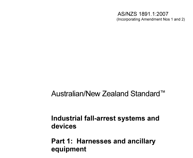 AS NZS 1891.1:2007 pdf download