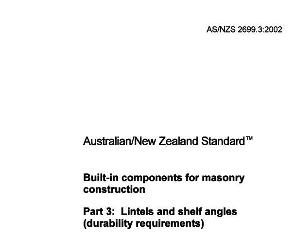 AS NZS 2699.3:2002 pdf download