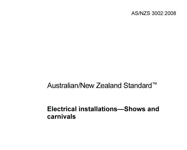 AS NZS 3002:2008 pdf download