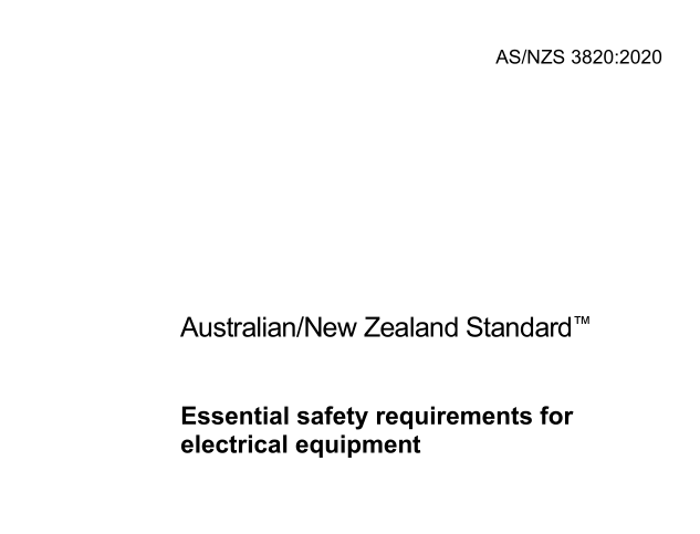 AS NZS 3820:2020 pdf download