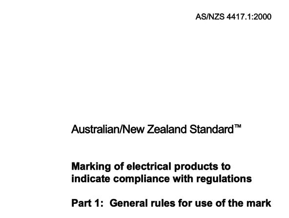 AS NZS 4417.1:2000 pdf download