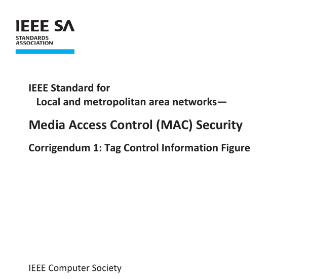 IEEE Std 802-1AE:2018 pdf download