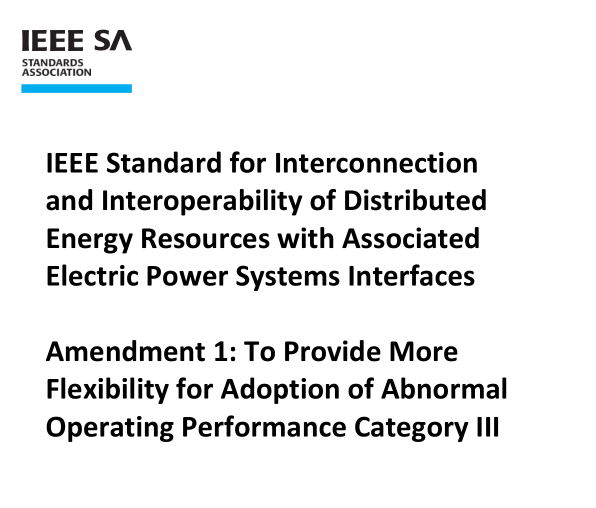 IEEE Std 1547a:2020 pdf download