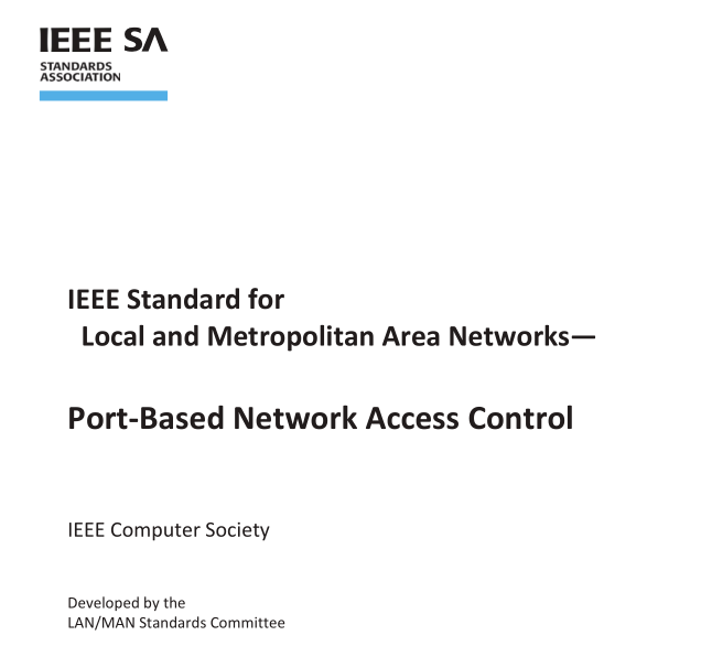 IEEE Std 802.1X:2020 pdf download