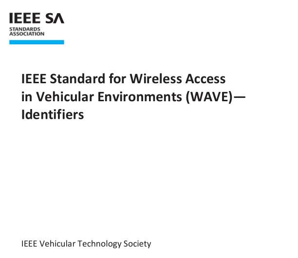 IEEE Std 1609.12:2019 pdf download