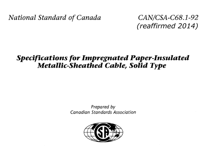CSA C68.1-92 (R2014) pdf download