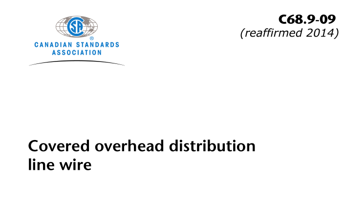 CSA C68.9-09 (R2014) pdf download