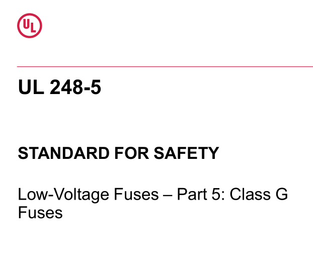 UL 248-5:2019 pdf download