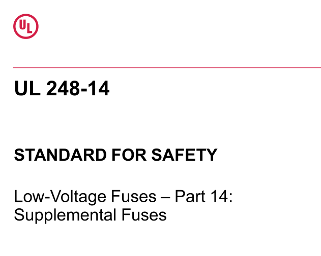 UL 248-14:2020 pdf download