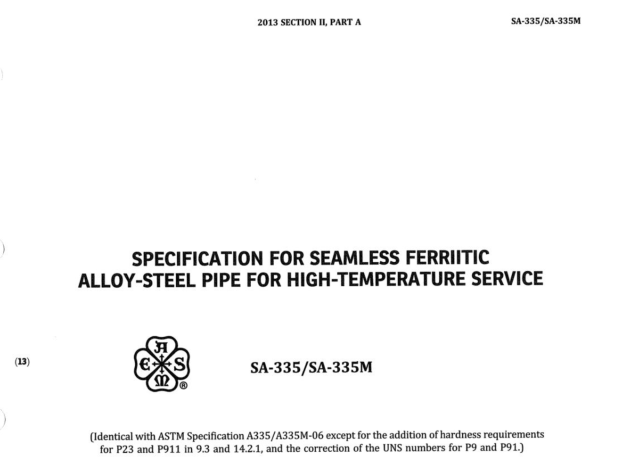 ASME SA 335:2013 pdf download