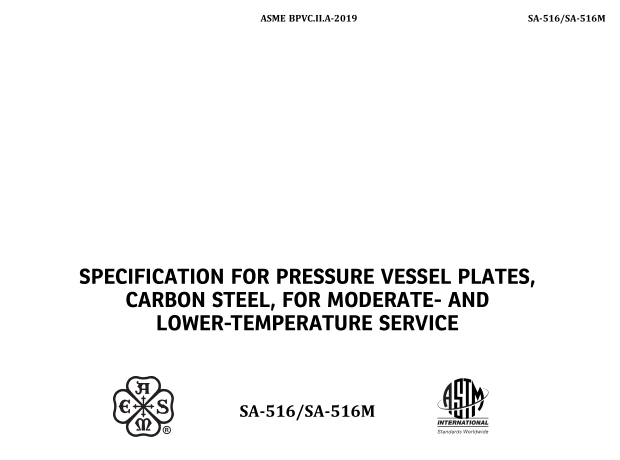 ASME SA 516:2019 pdf download