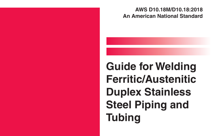 AWS D10.18M:2018 pdf download
