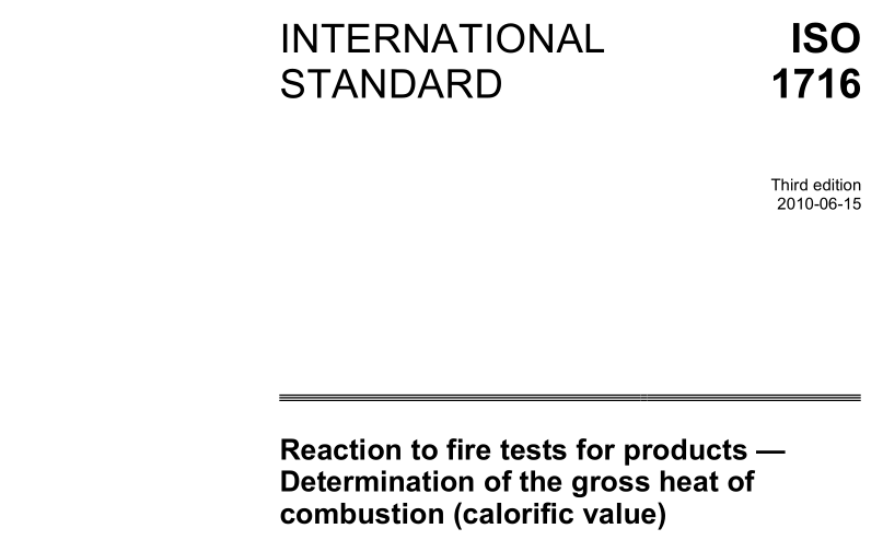 ISO 1716:2010 pdf download