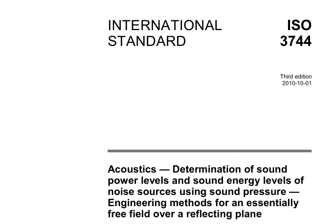 ISO 3744:2010 pdf download