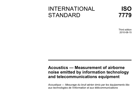 ISO 7779:2010 pdf download