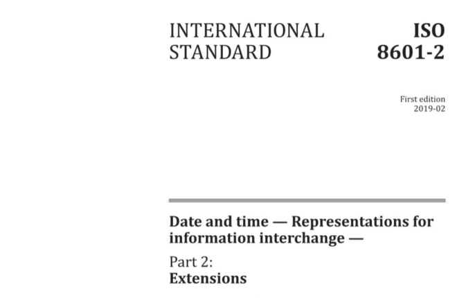 ISO 8601-2:2019 pdf download