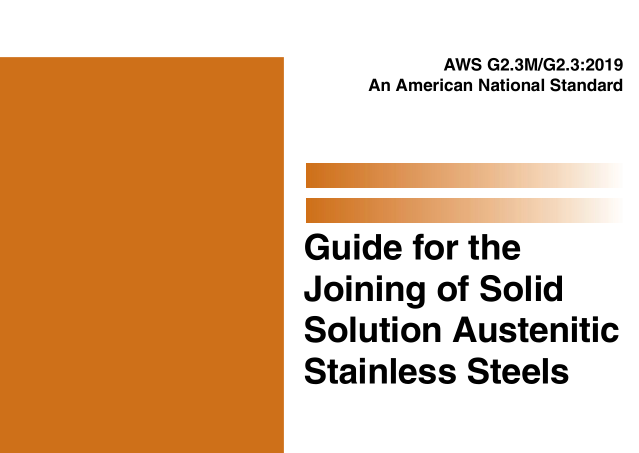 AWS G2.3M:2019 pdf download