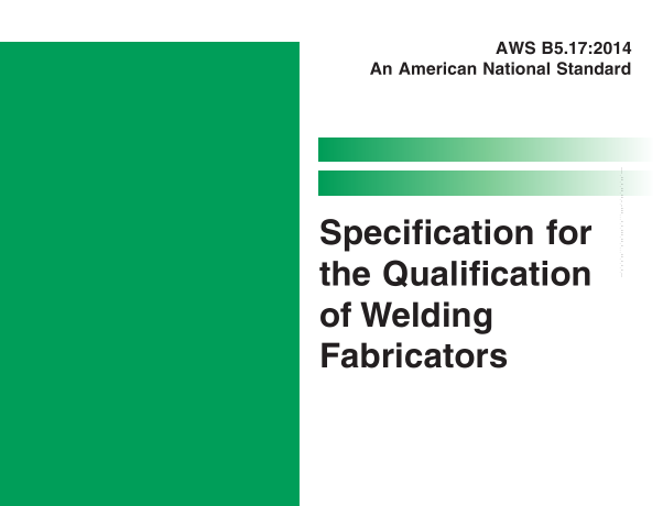 AWS B5.17:2014 pdf download
