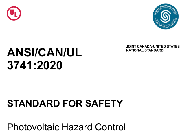 UL 3741:2020 pdf download