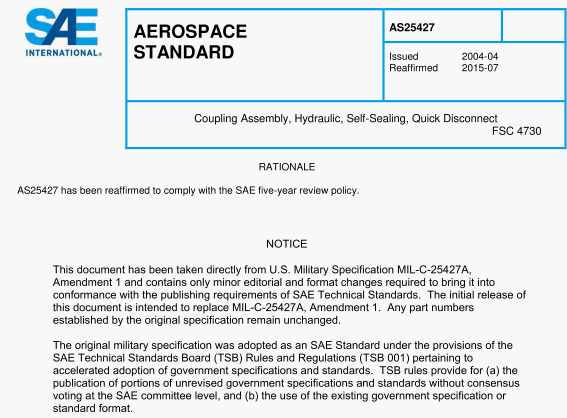 SAE AS 25427:2015 pdf download