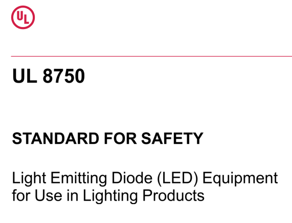 UL 8750:2020 pdf download