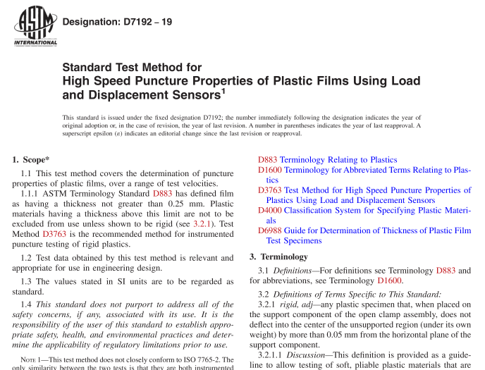 ASTM D7192-19 pdf download