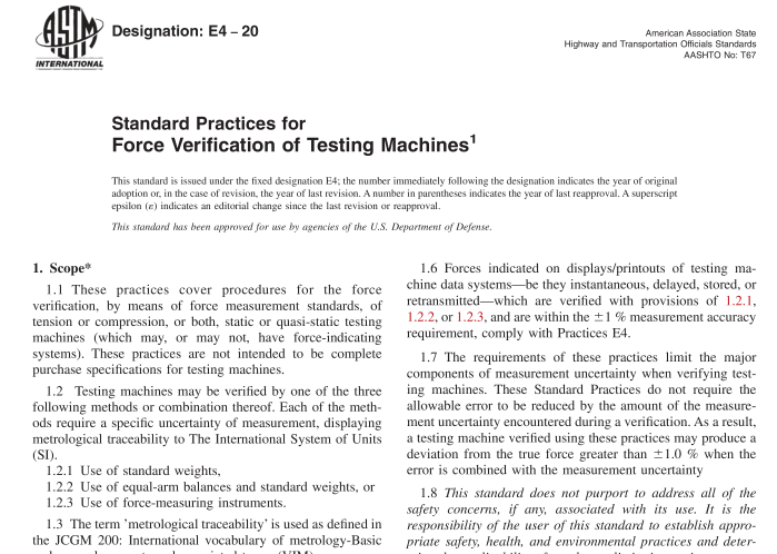 ASTM E4-20 pdf download