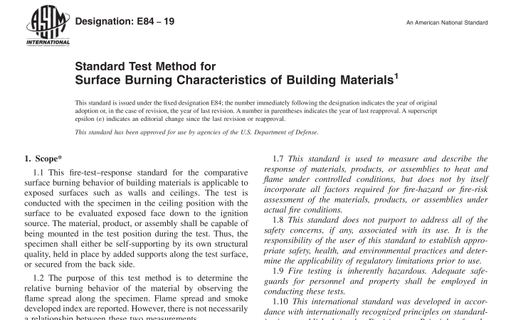 ASTM E84-19 pdf download