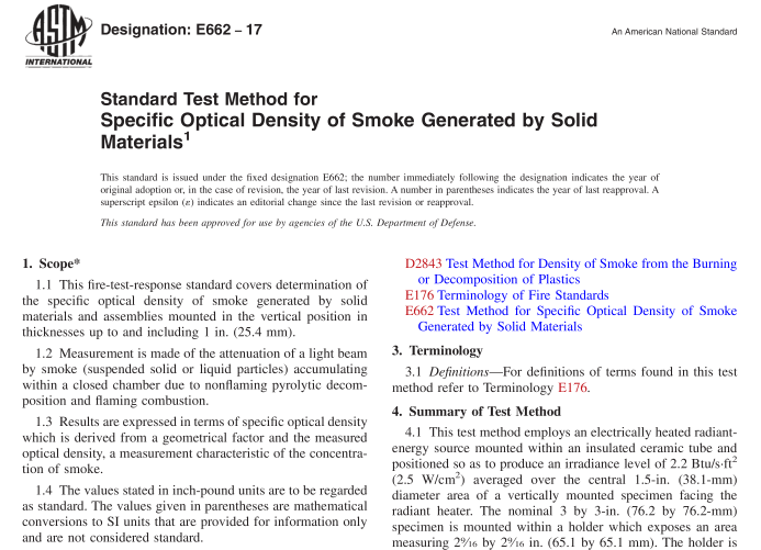 ASTM E662-17 pdf download