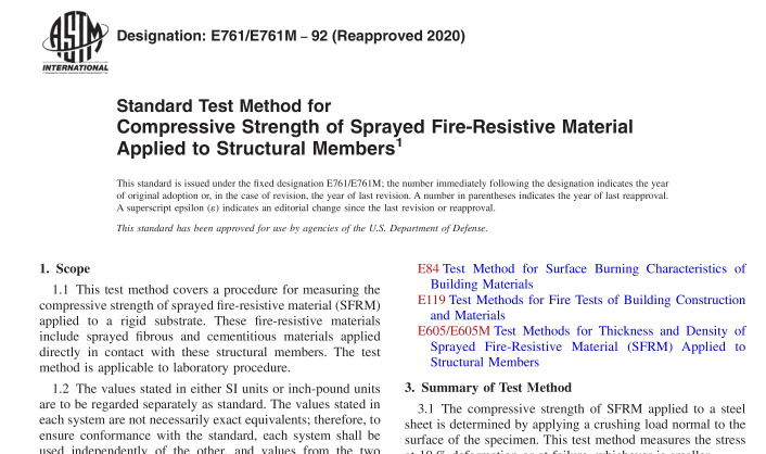 ASTM E761-92(R2020) pdf download